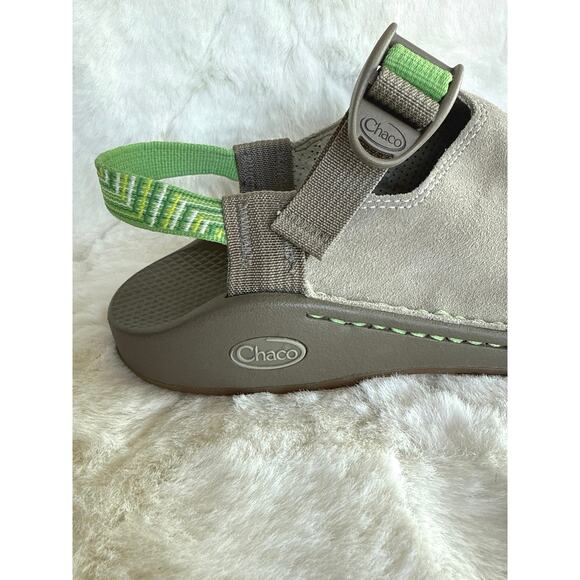 CHACO WomenS ToeCoop Clog Size 9.5 Waterproof Mule Slingback Gray/Green EUC - Picture 7 of 10